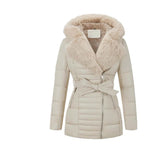 Snow And Snow Cotton Jacket With Lightweight Quilted Hooded BadAssWear.fi