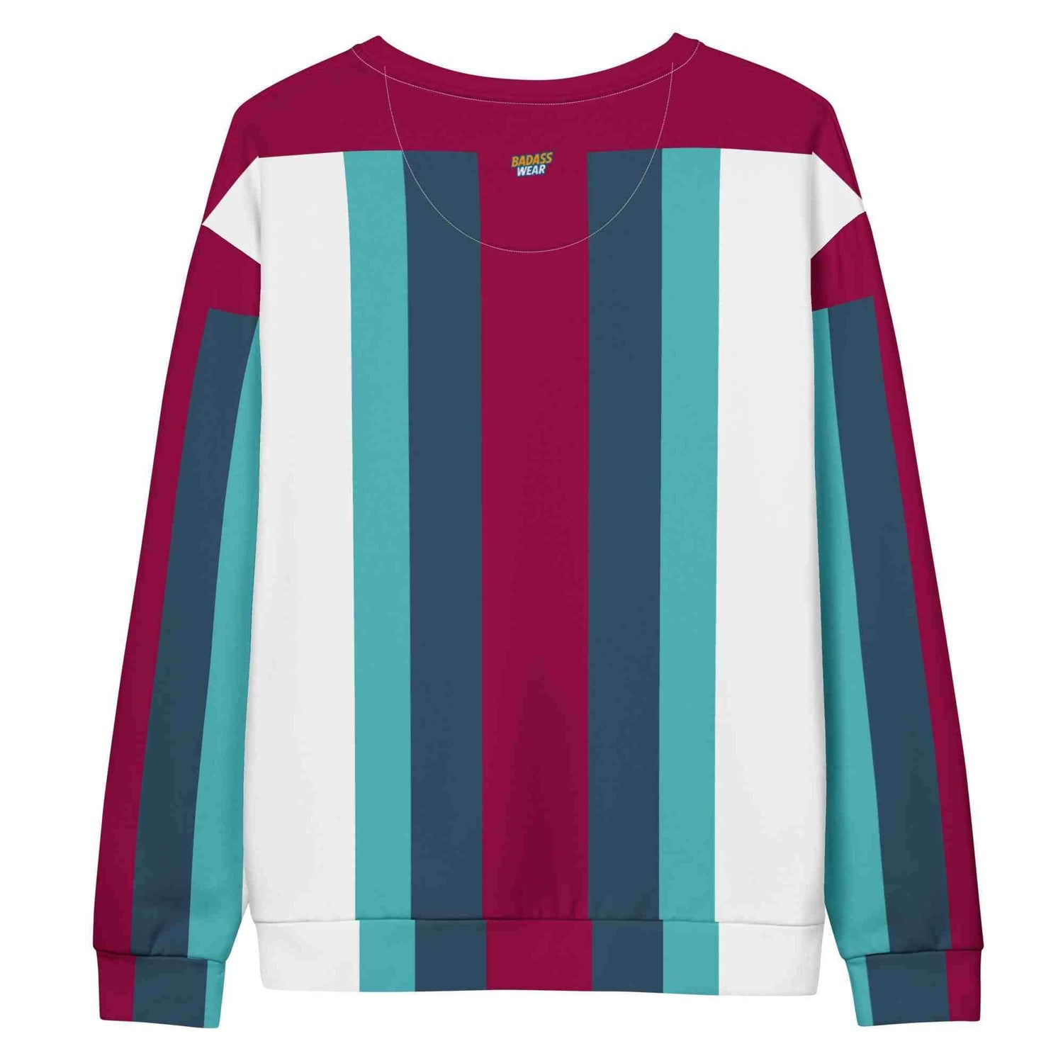 Stylish Comfort: Striped Recycled Sweatshirt for Men BadAssWear.fi