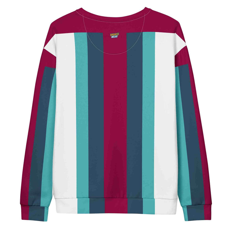 Stylish Comfort: Striped Recycled Sweatshirt for Men BadAssWear.fi