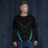 Future Style: Geometric Sweatshirt for Men BadAssWear.fi
