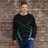 Future Style: Geometric Sweatshirt for Men BadAssWear.fi