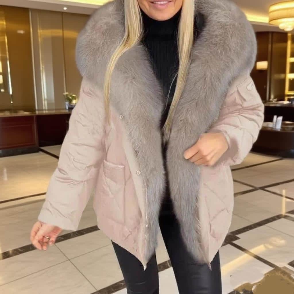Fashion Women's Wear Mid-length Hooded Cotton Jacket BadAssWear.fi