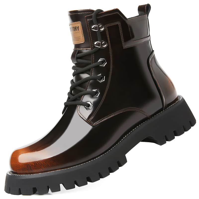 Fall Winter Martin Boots Men's Platform Mid-top BadAssWear.fi