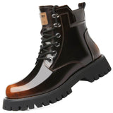 Fall Winter Martin Boots Men's Platform Mid-top BadAssWear.fi