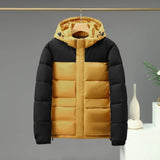 Cotton Jacket Men And Women Short Color Contrast Patchwork BadAssWear.fi