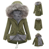 Parka Cotton-padded Coat Mid-length Hooded BadAssWear.fi