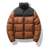 Couple Short Cotton-padded Men's Stand-up Collar Thermal Coat BadAssWear.fi