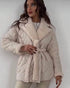 Winter Lapel Plaid Coat Fashion All-match Waist-tied Design Coat For Women Outwear Clothing BadAssWear.fi