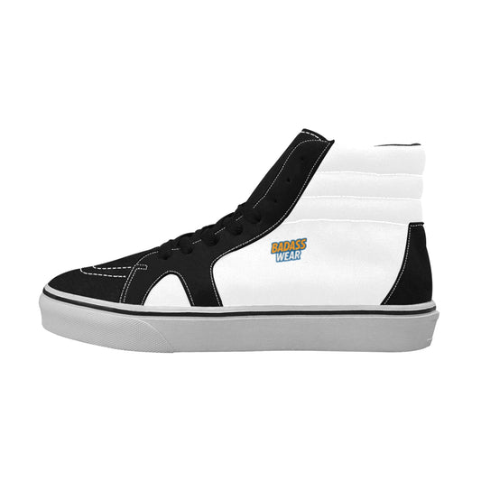 Men's High Top Skateboarding Shoes Black & White