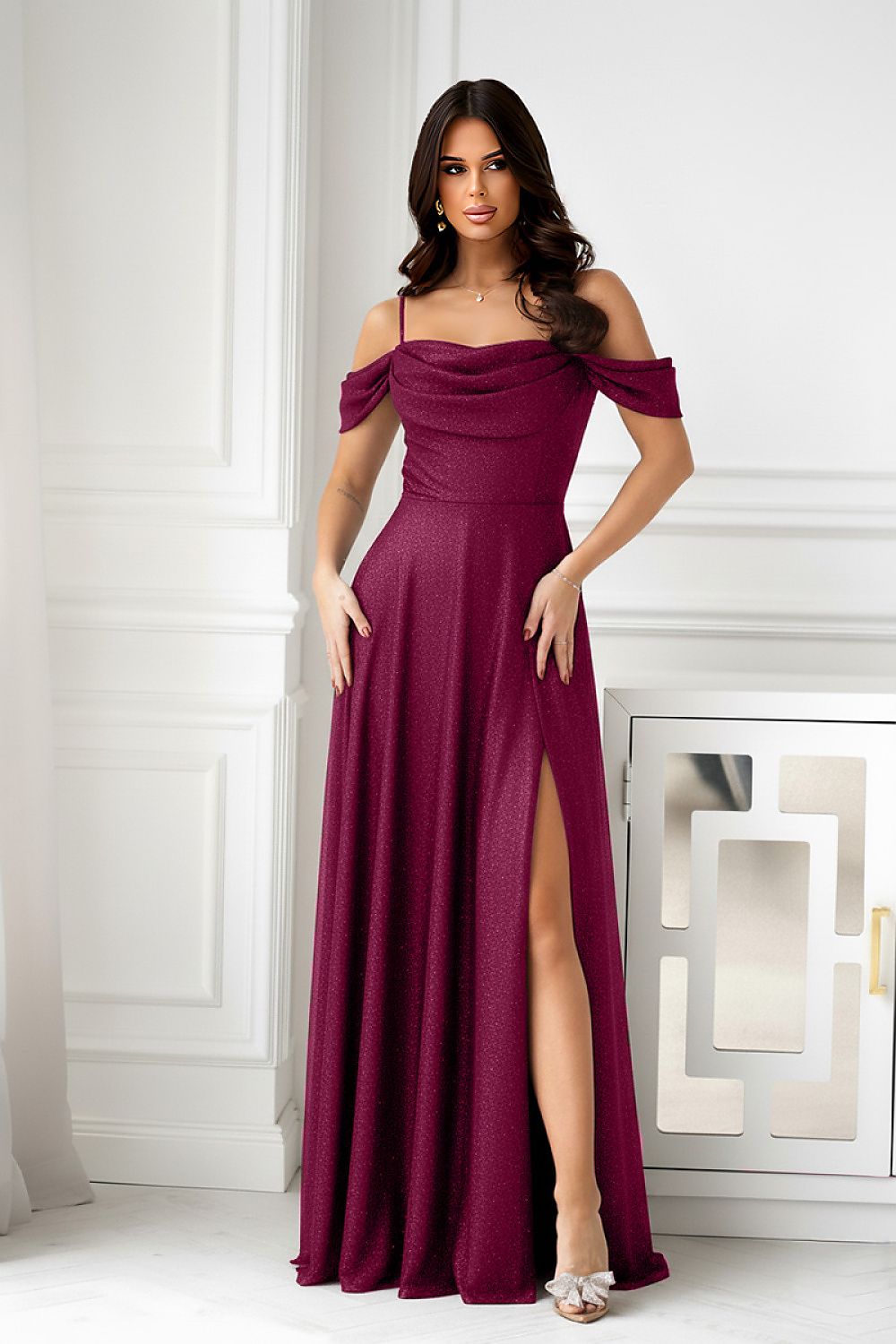  Long dress model 219672 Bicotone 