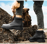 Winter Leather Martin Boots Men's Shoes High Top British BadAssWear.fi