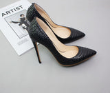 Serpenti Aura Collection Luxury Scale-Textured Stilettos