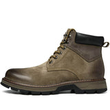 Winter Leather Martin Boots Men's Shoes High Top British BadAssWear.fi