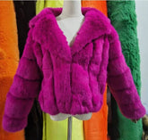 Coat Imitation Fox Fur Women&