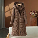Down Cotton Coat Women's Mid-length Jacket BadAssWear.fi