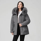 Hooded Padded Cotton Coat Women BadAssWear.fi
