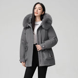 Hooded Padded Cotton Coat Women BadAssWear.fi