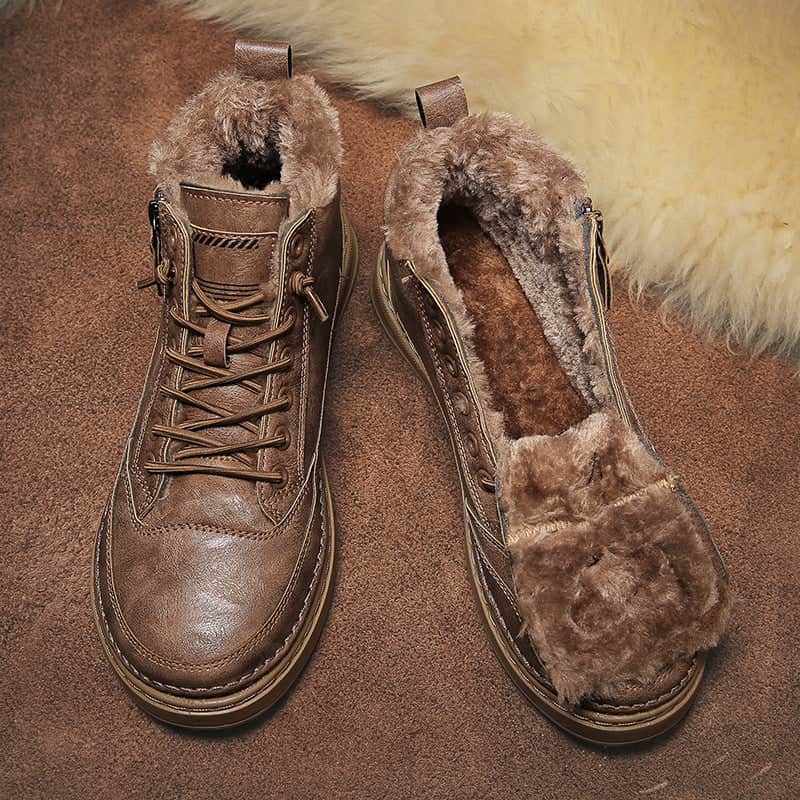 Personalized Youth Casual Fashion Shoes Winter Plush BadAssWear.fi