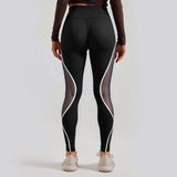 Women's Color Matching Mesh European And American High Waist Yoga Pants BadAssWear.fi