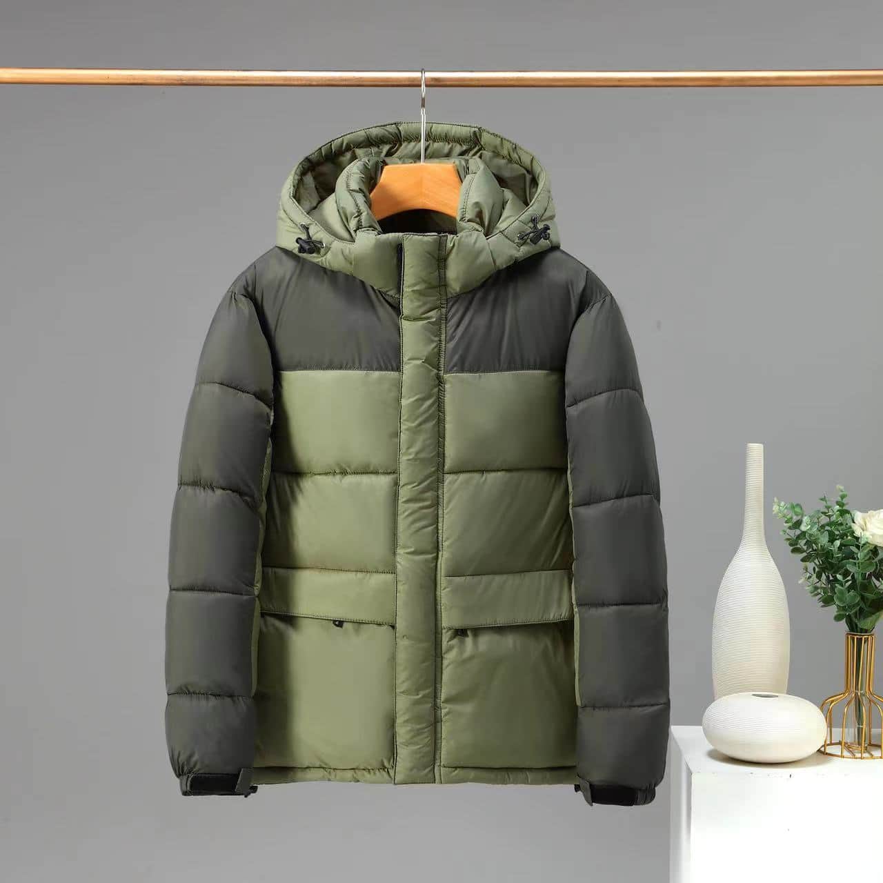 Cotton Jacket Men And Women Short Color Contrast Patchwork BadAssWear.fi