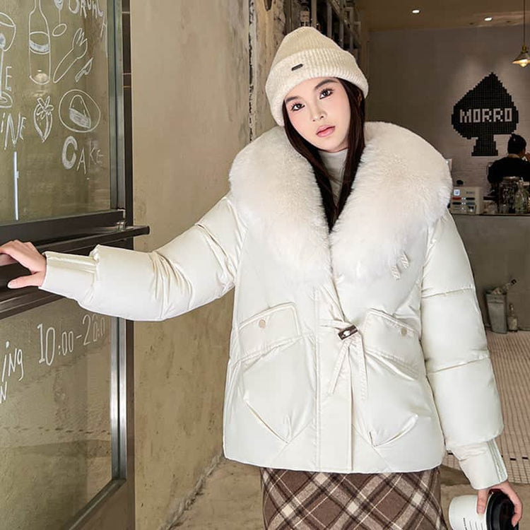 Large Size Straight Thickened Cotton-padded Coat BadAssWear.fi