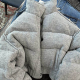 Gray All-match Season Warm Korean Style Cotton Clothes Women BadAssWear.fi