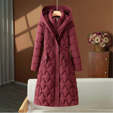Down Cotton Coat Women's Mid-length Jacket BadAssWear.fi