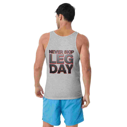Men's Classic 'Never Skip Leg Day' Tank Top BadAssWear.fi