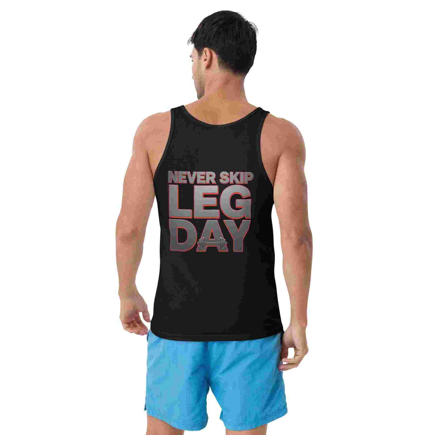 Men's Classic 'Never Skip Leg Day' Tank Top BadAssWear.fi
