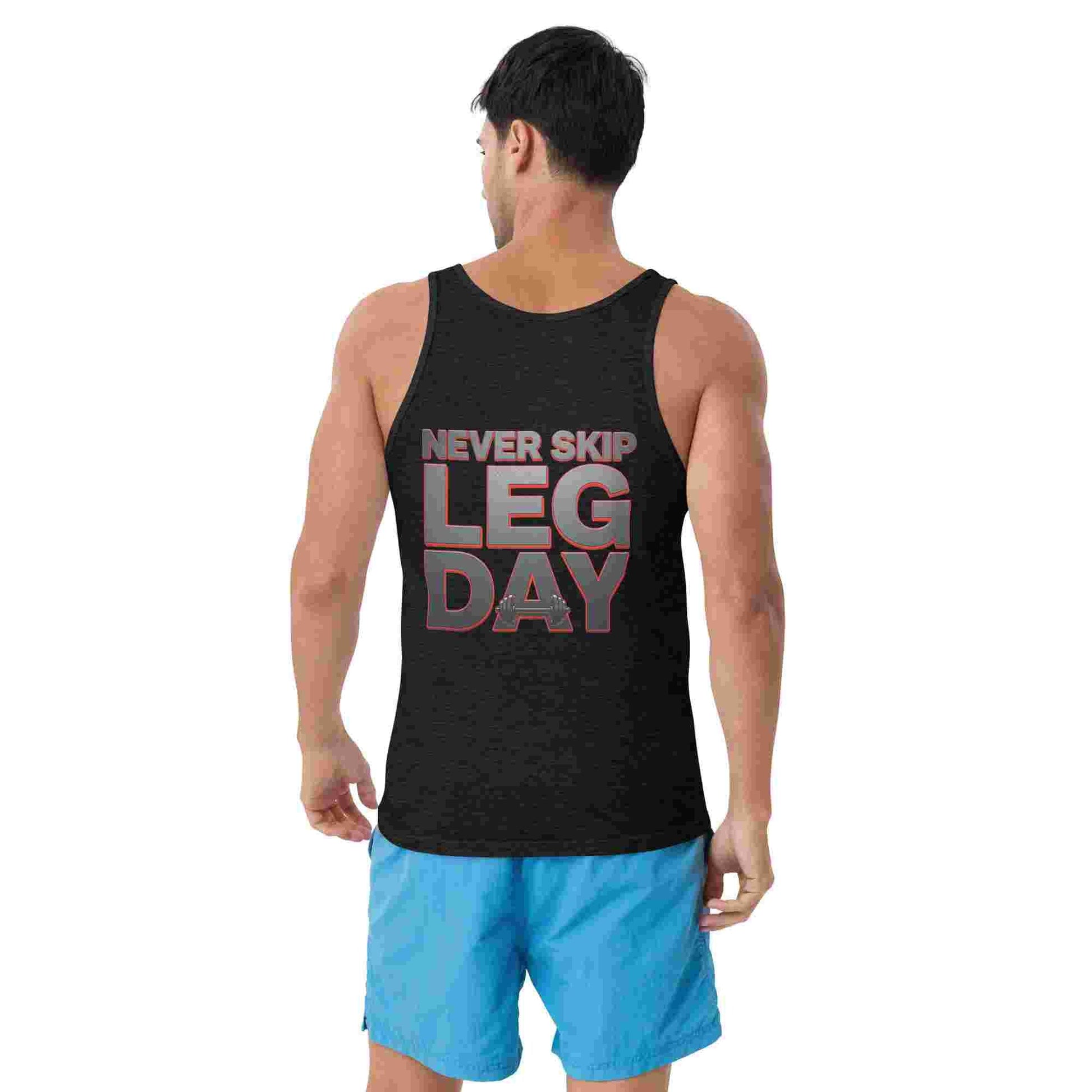 Men's Classic 'Never Skip Leg Day' Tank Top BadAssWear.fi