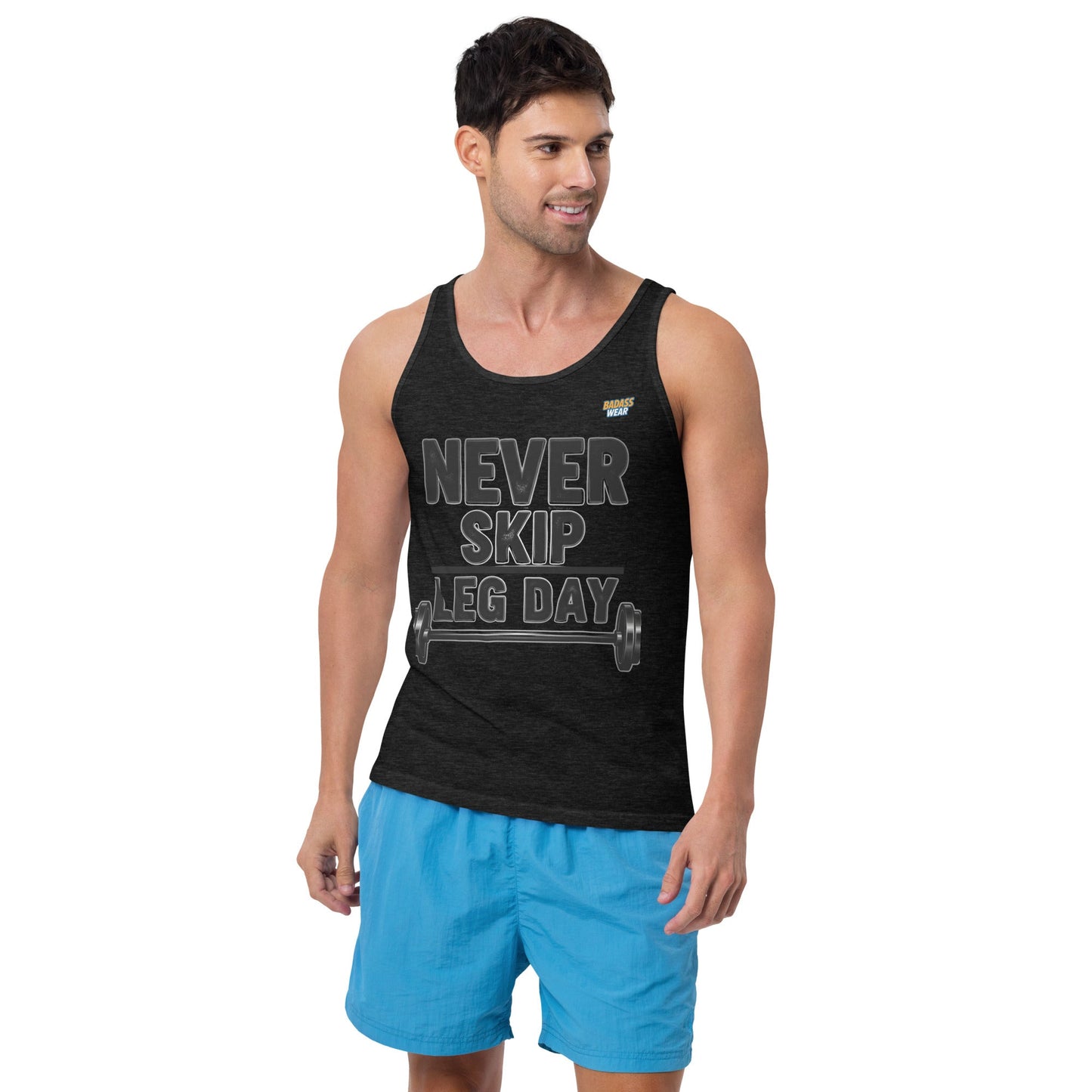 Men's Classic 'Never Skip Leg Day' Tank Top BadAssWear.fi
