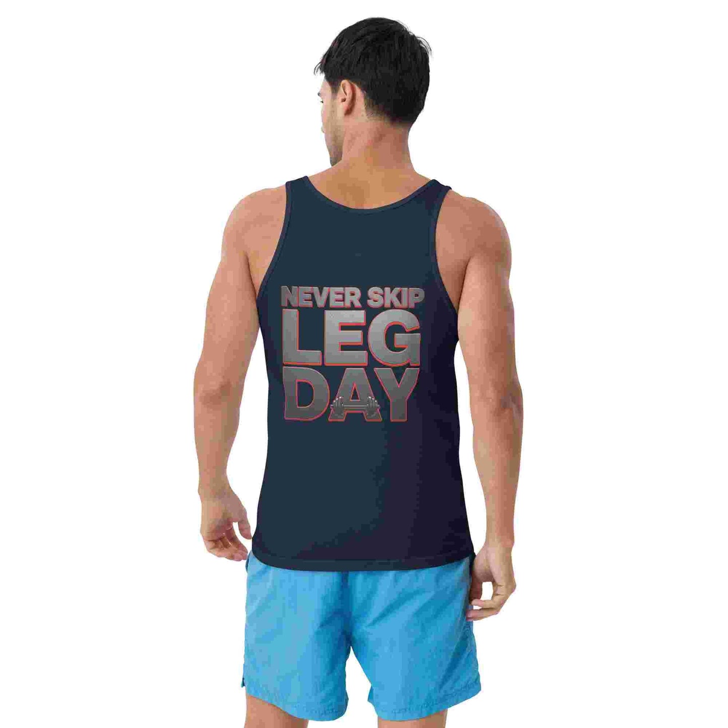 Men's Classic 'Never Skip Leg Day' Tank Top BadAssWear.fi