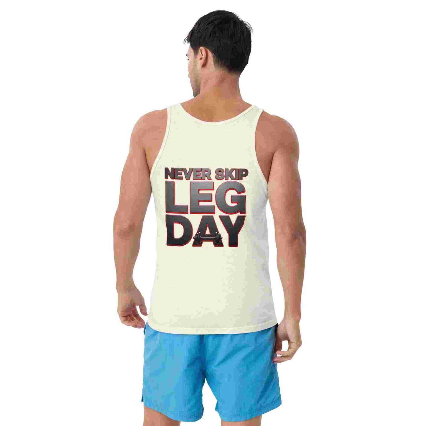 Men's Classic 'Never Skip Leg Day' Tank Top BadAssWear.fi