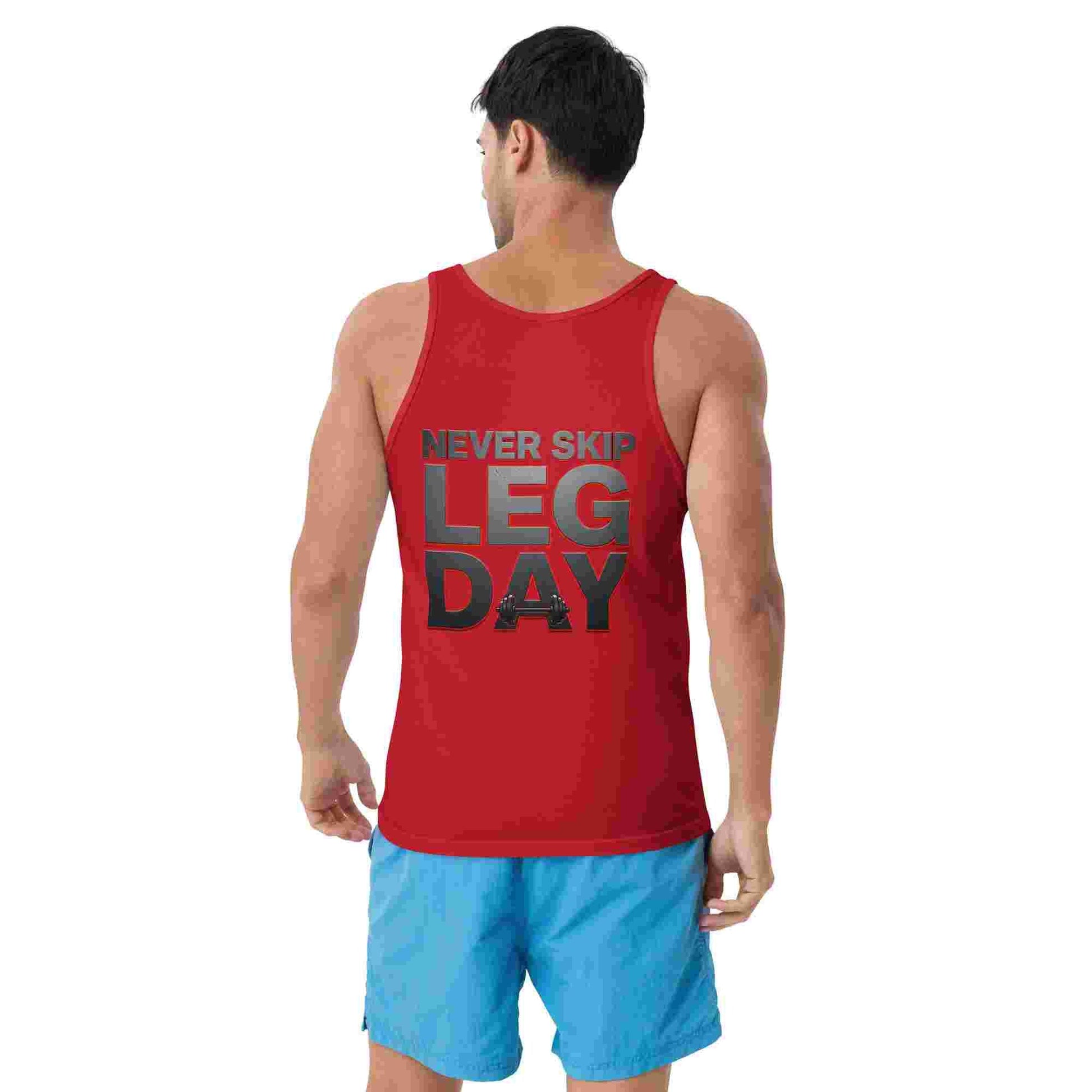 Men's Classic 'Never Skip Leg Day' Tank Top BadAssWear.fi