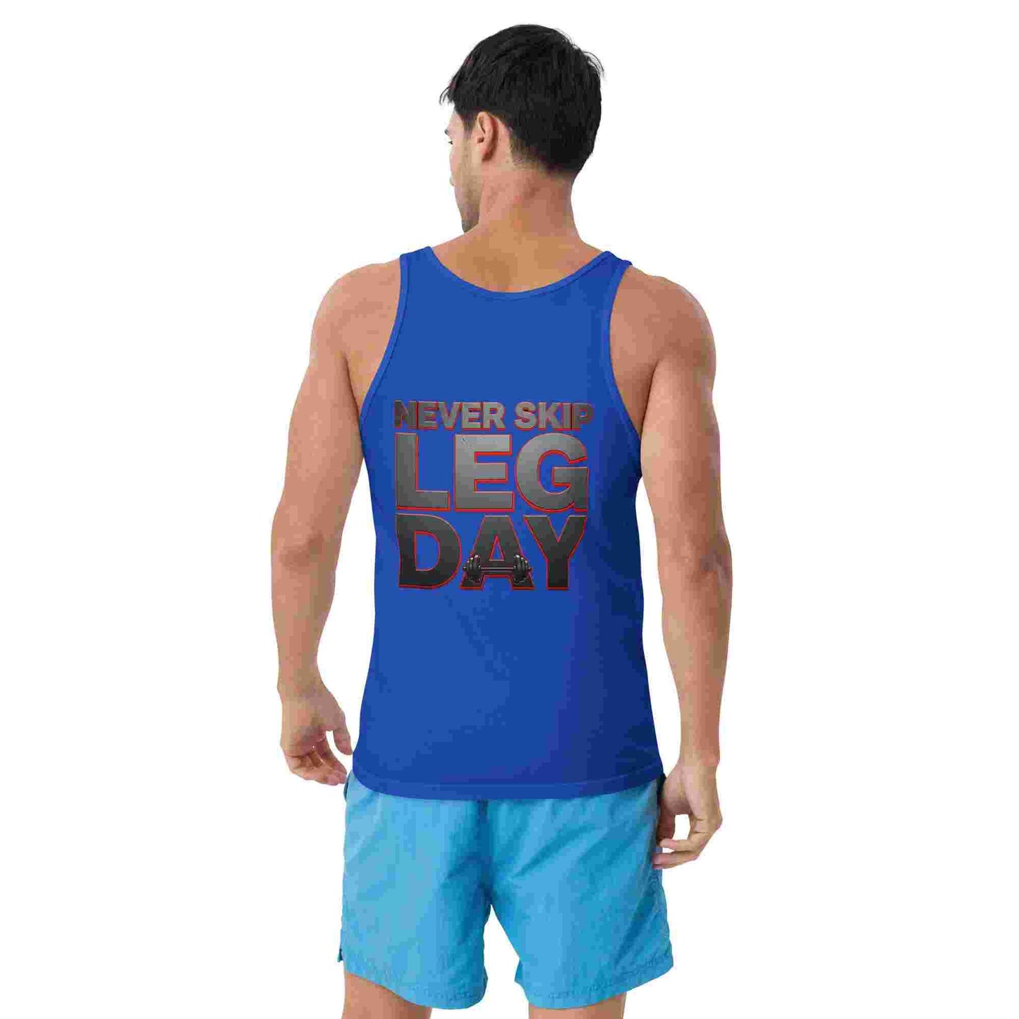 Men's Classic 'Never Skip Leg Day' Tank Top BadAssWear.fi