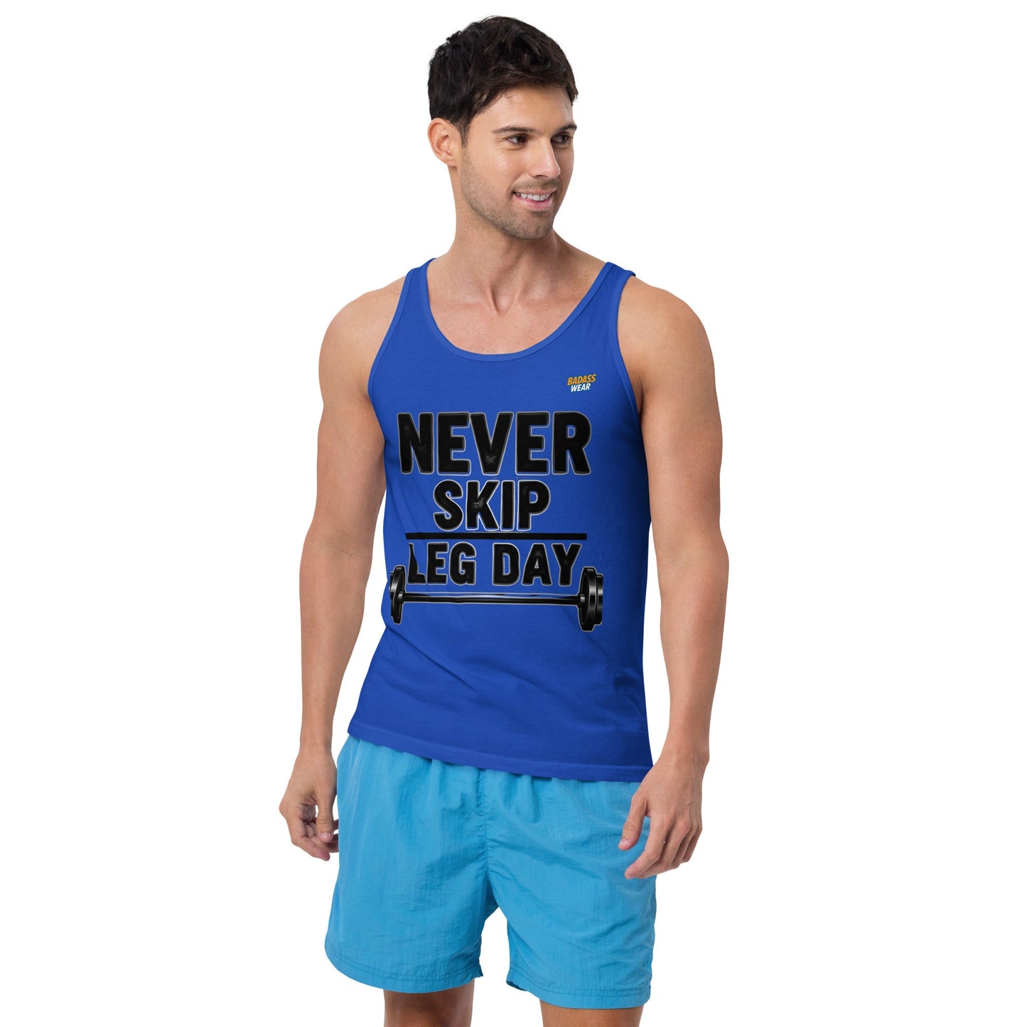 Men's Classic 'Never Skip Leg Day' Tank Top BadAssWear.fi