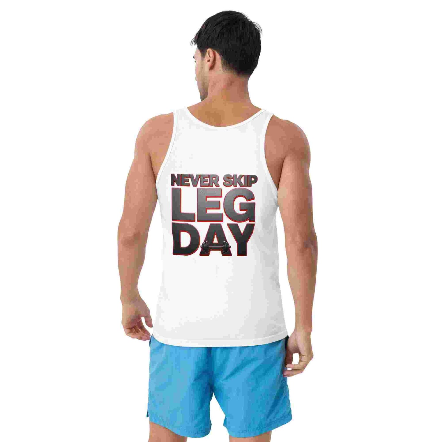 Men's Classic 'Never Skip Leg Day' Tank Top BadAssWear.fi