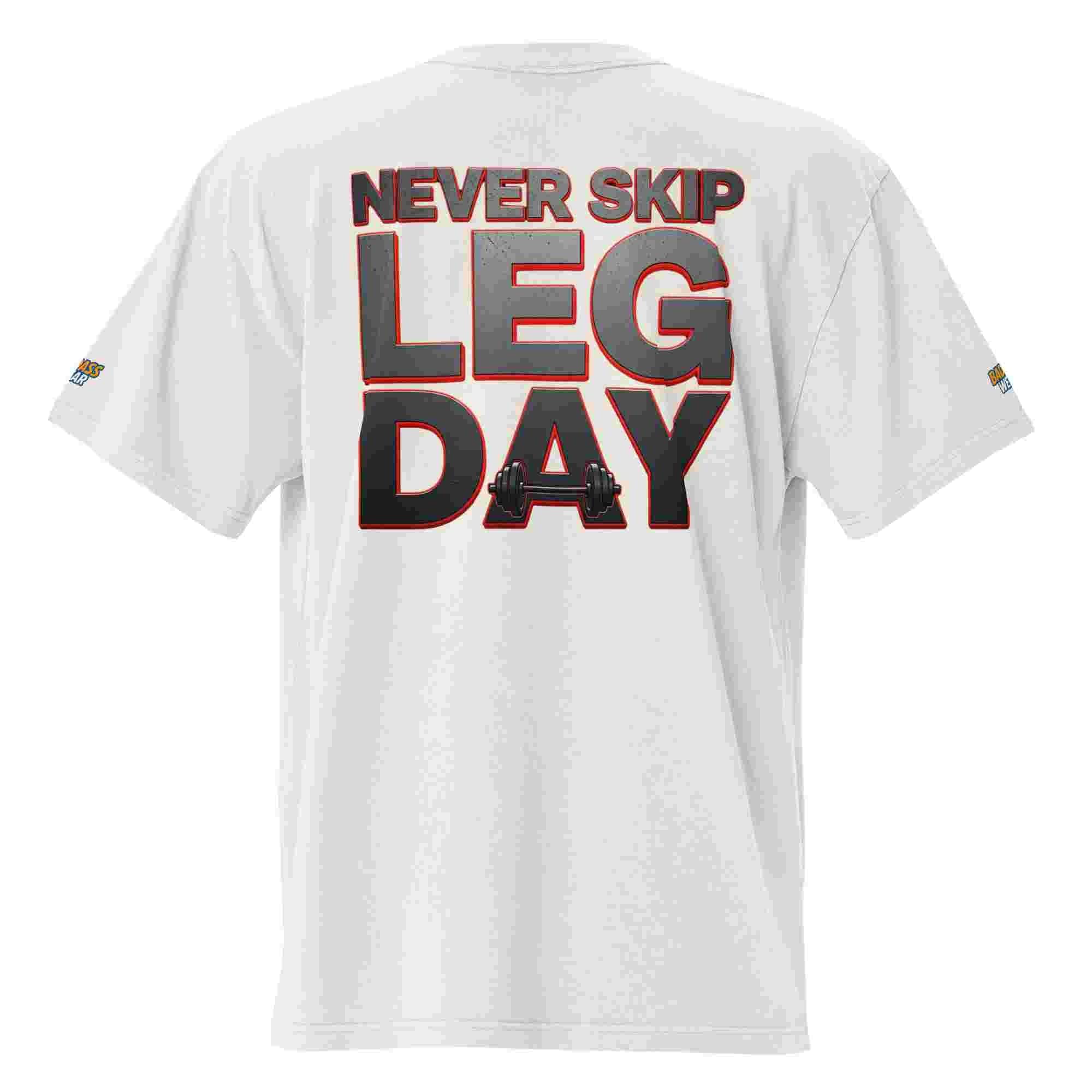 Men's Oversized T-shirt - "Never Skip Leg Day" BadAssWear.fi