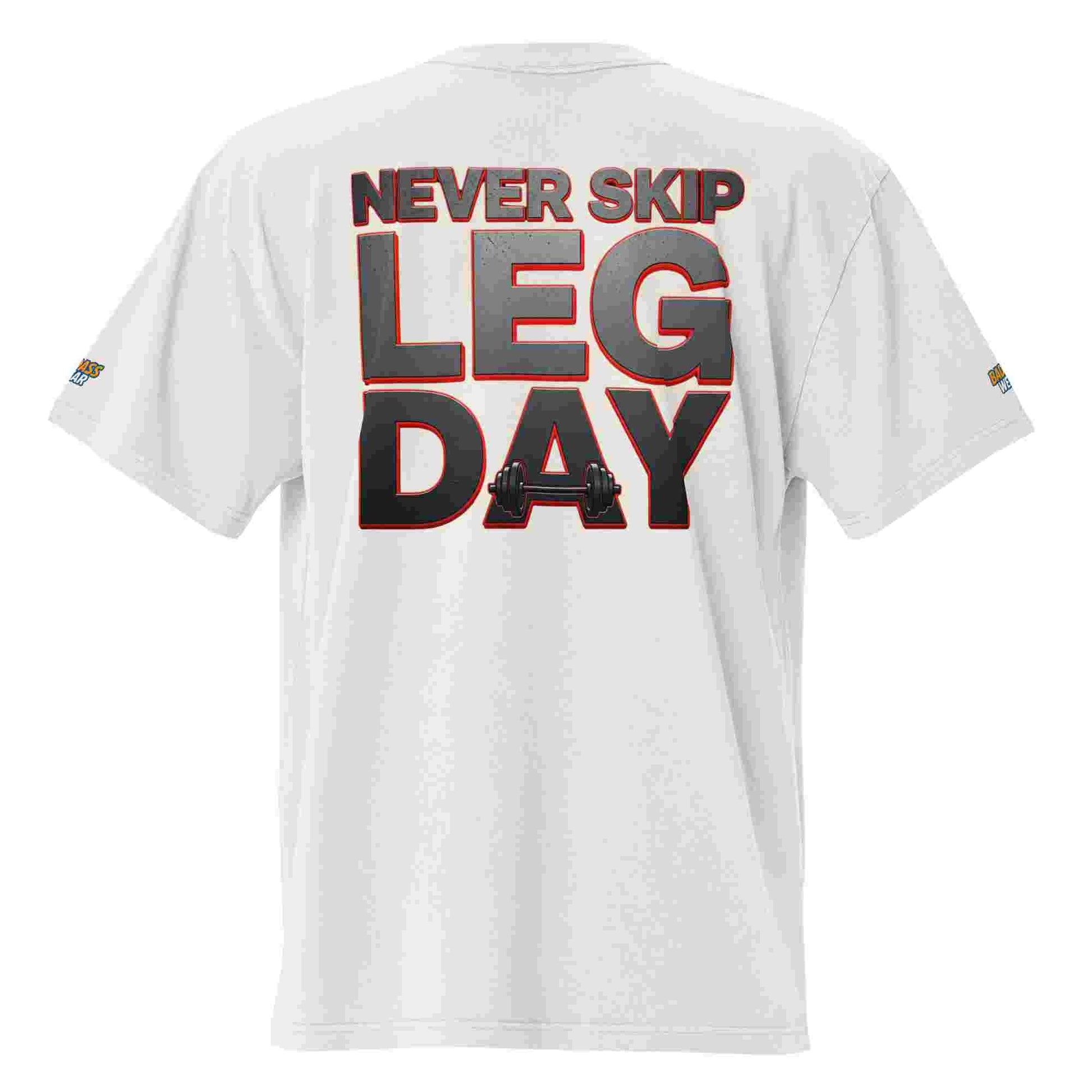 Men's Oversized T-shirt - "Never Skip Leg Day" BadAssWear.fi
