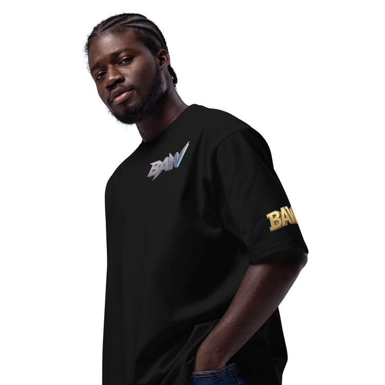 Miesten Ylisuuri T-paita – Urbaanin Tyylin Kulmakivi BadAssWear.fi