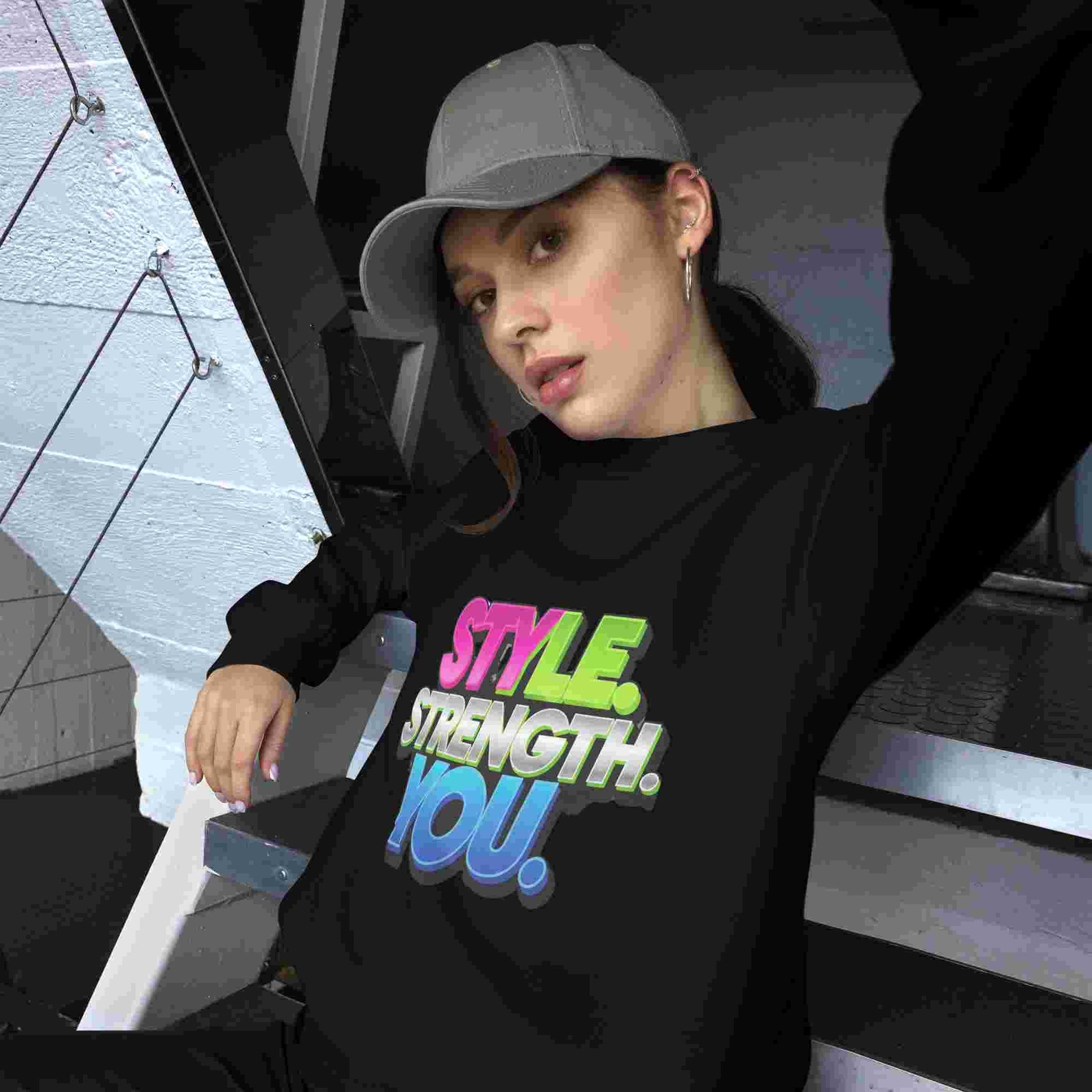 Style, Strength, You. – A Women's Sweatshirt That Combines Style and Comfort. BadAssWear.fi
