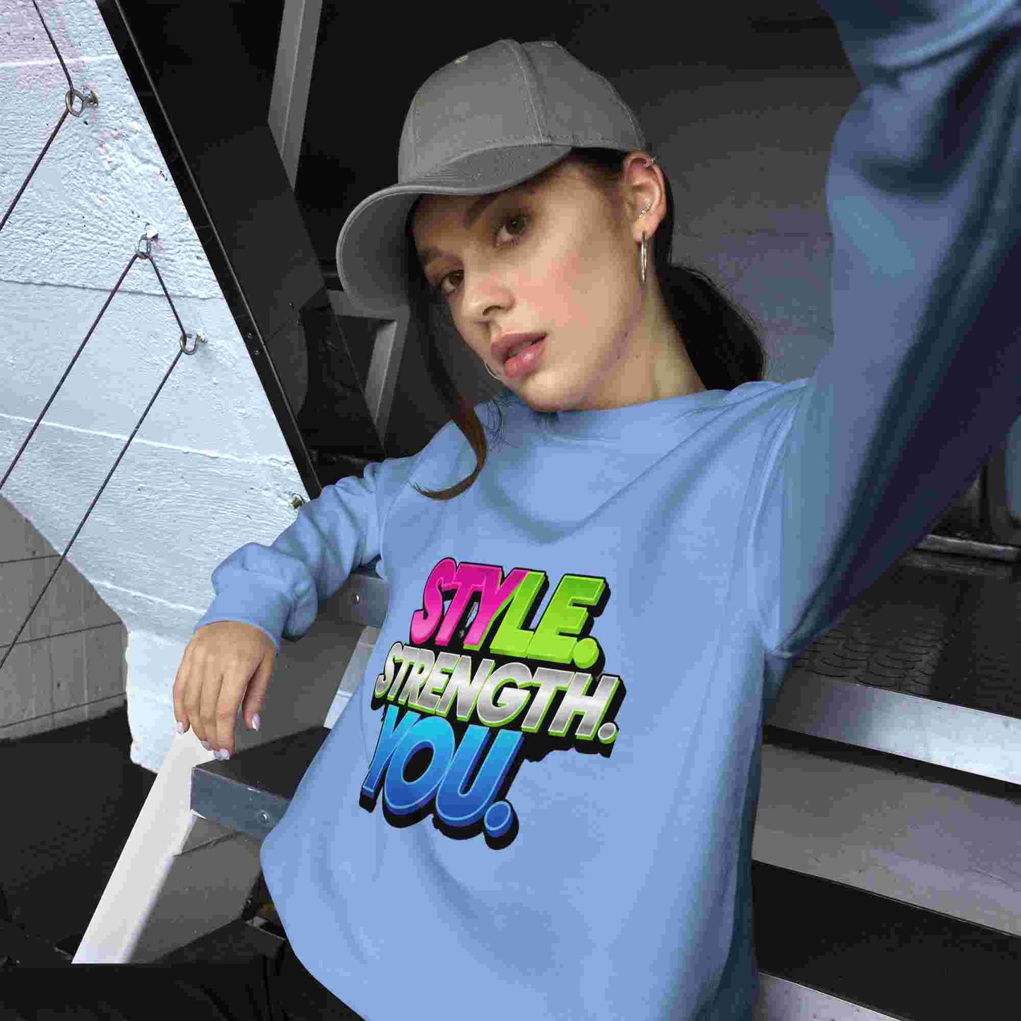 Style, Strength, You. – A Women's Sweatshirt That Combines Style and Comfort. BadAssWear.fi