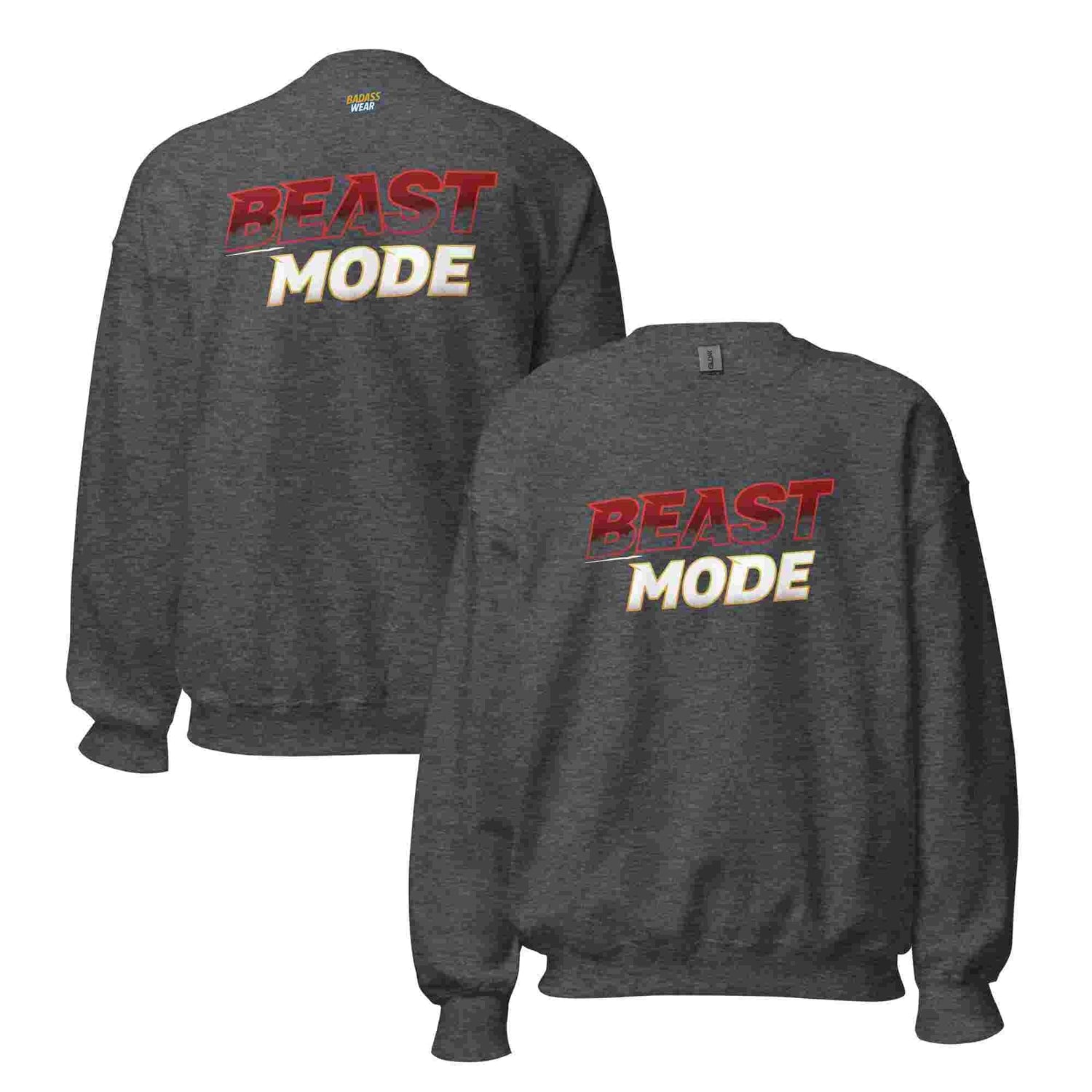 "Beast Mode" Crewneck Sweatshirt: Unleash Your Inner Strength BadAssWear.fi