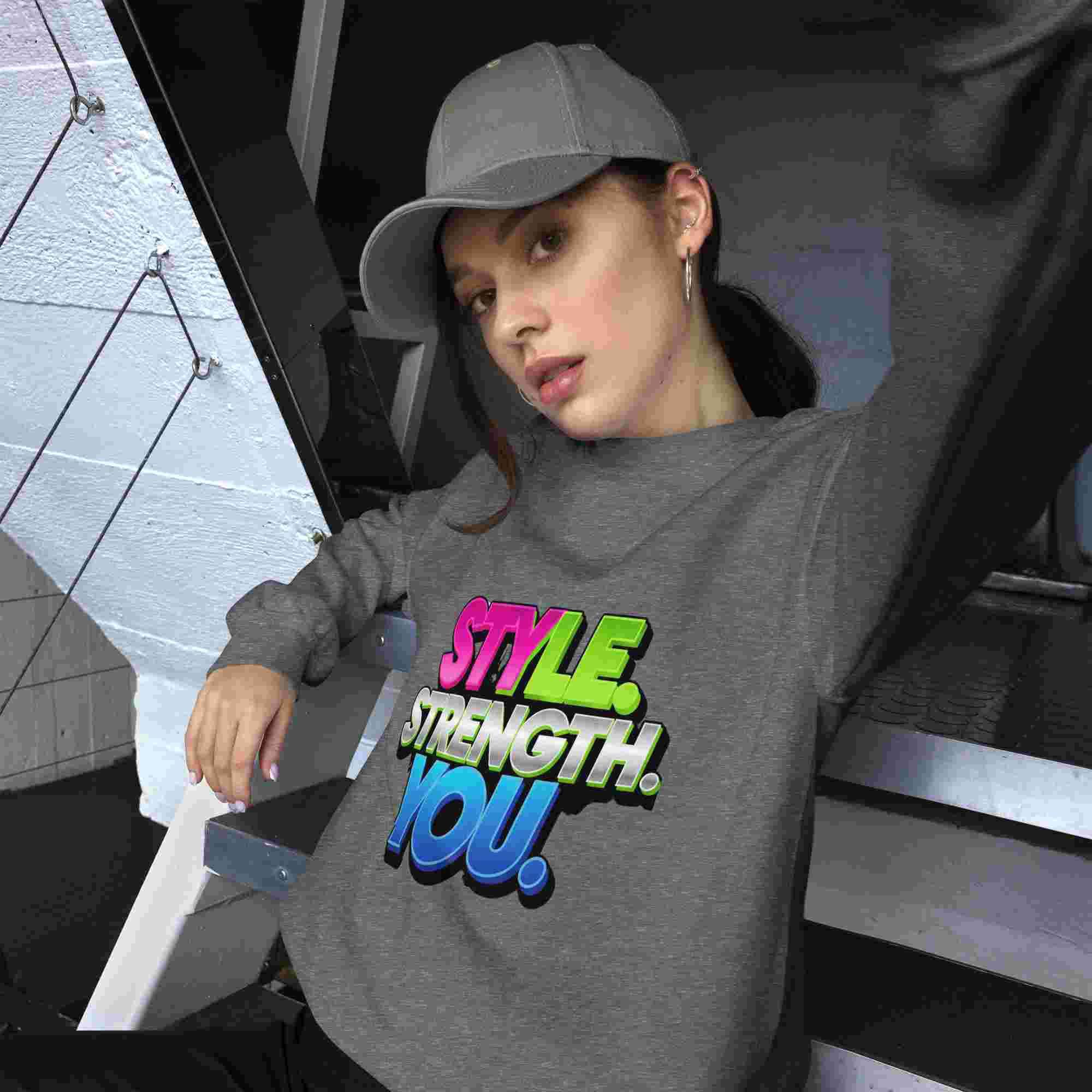 Style, Strength, You. – A Women's Sweatshirt That Combines Style and Comfort. BadAssWear.fi