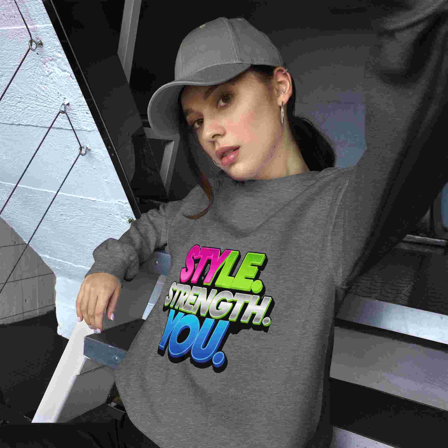 Style, Strength, You. – A Women's Sweatshirt That Combines Style and Comfort. BadAssWear.fi