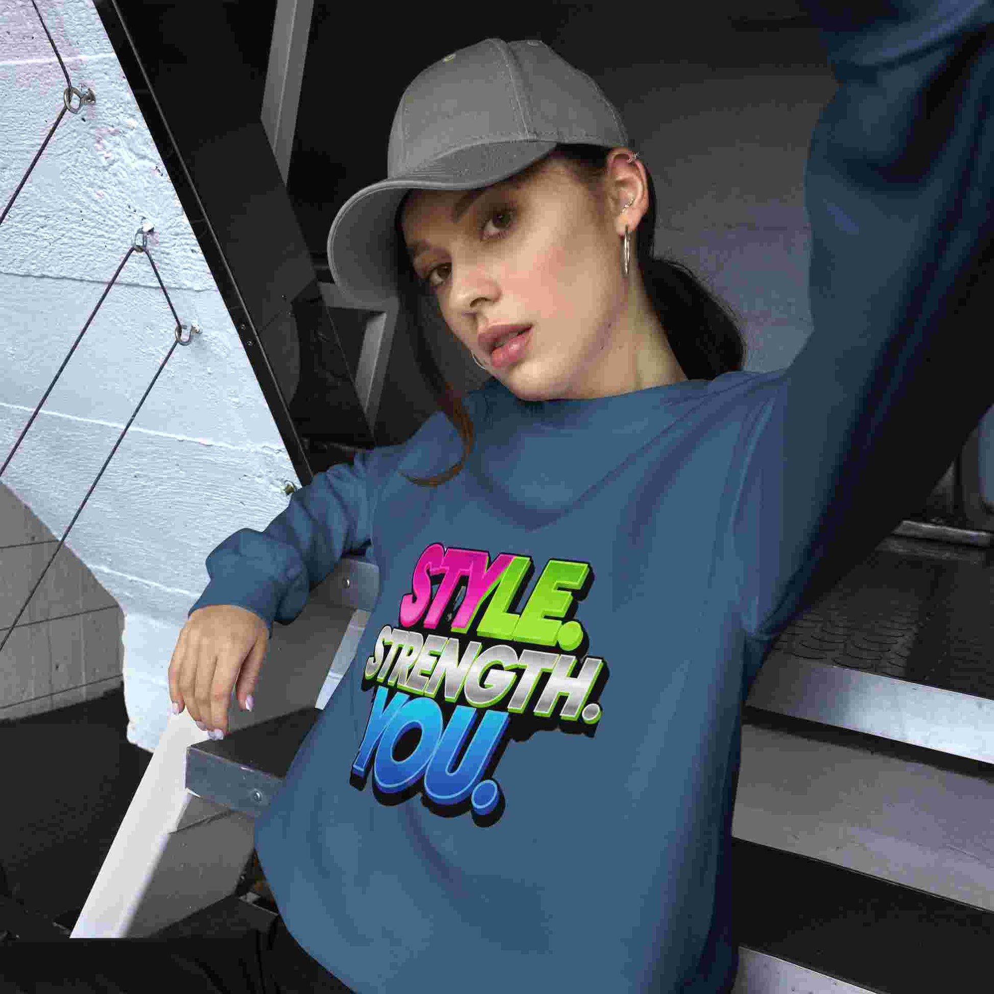 Style, Strength, You. – A Women's Sweatshirt That Combines Style and Comfort. BadAssWear.fi