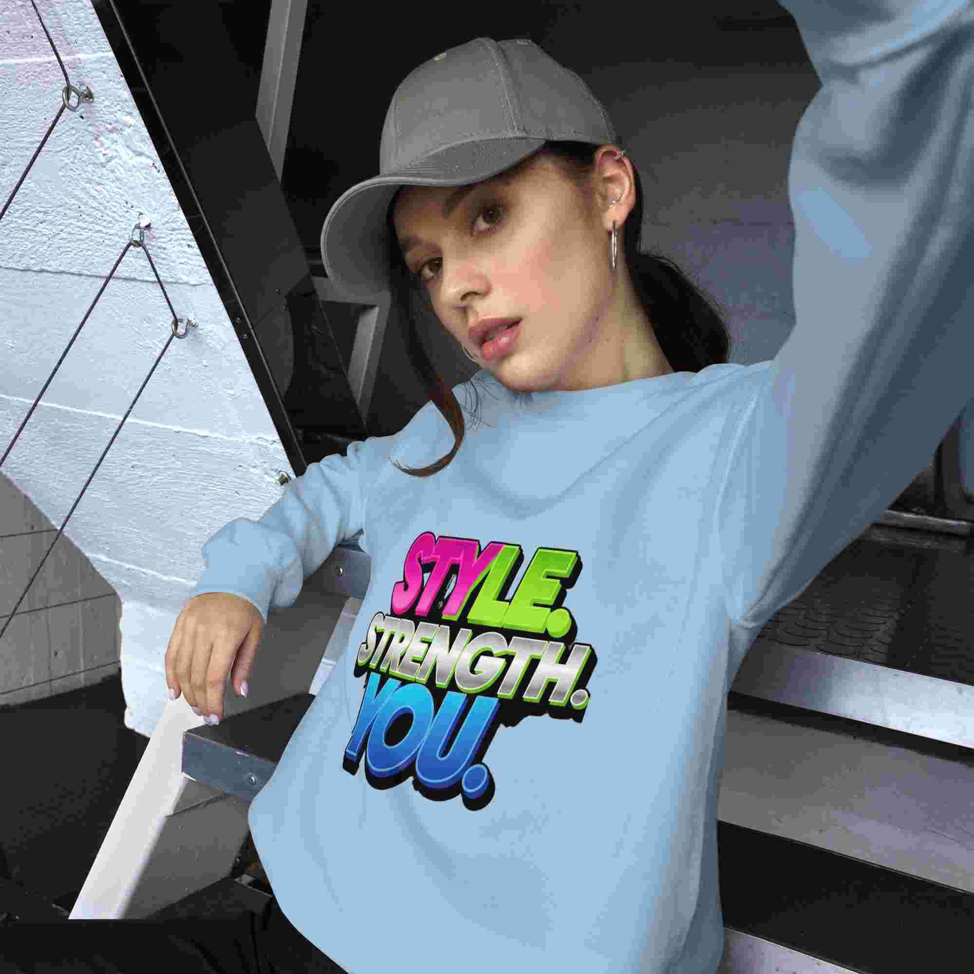 Style, Strength, You. – A Women's Sweatshirt That Combines Style and Comfort. BadAssWear.fi
