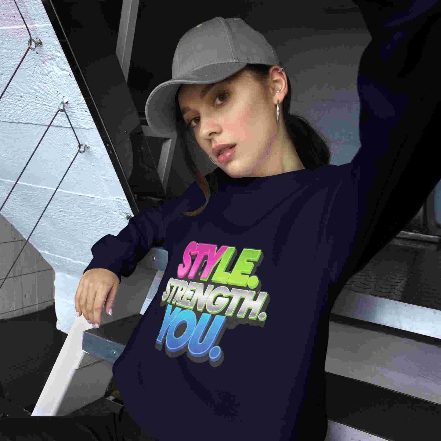 Style, Strength, You. – A Women's Sweatshirt That Combines Style and Comfort. BadAssWear.fi