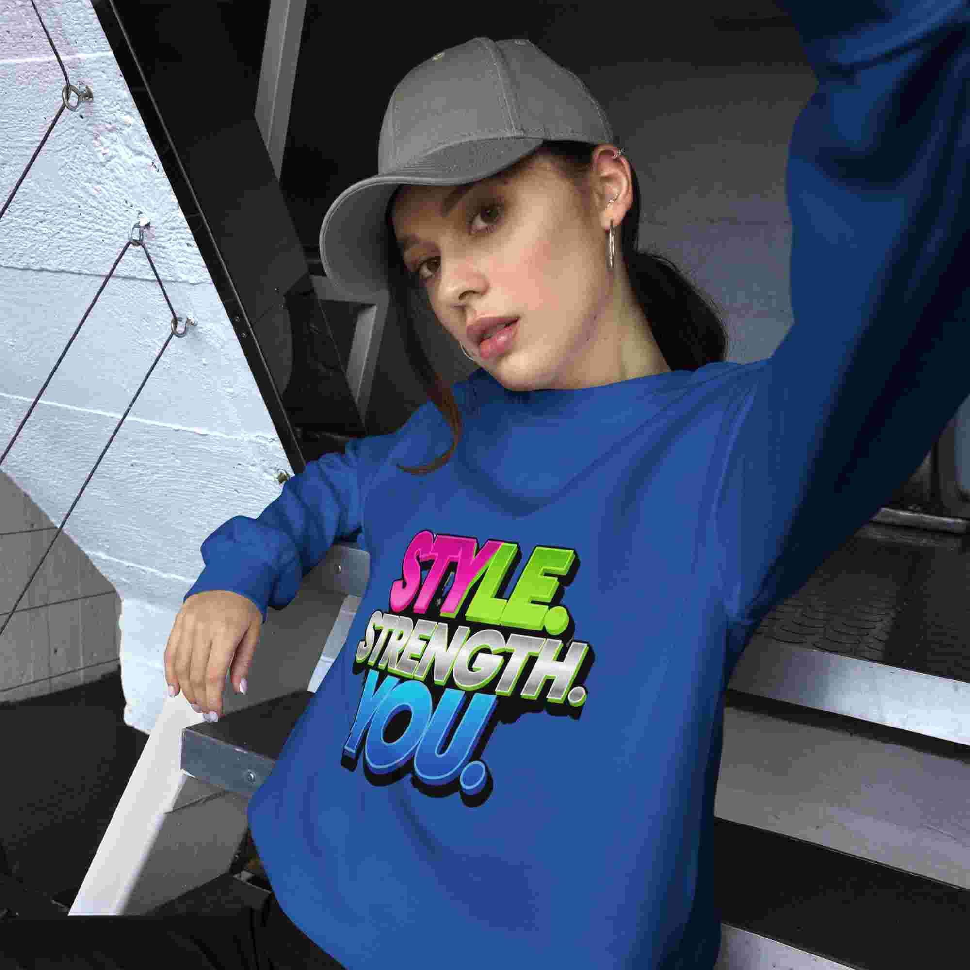 Style, Strength, You. – A Women's Sweatshirt That Combines Style and Comfort. BadAssWear.fi