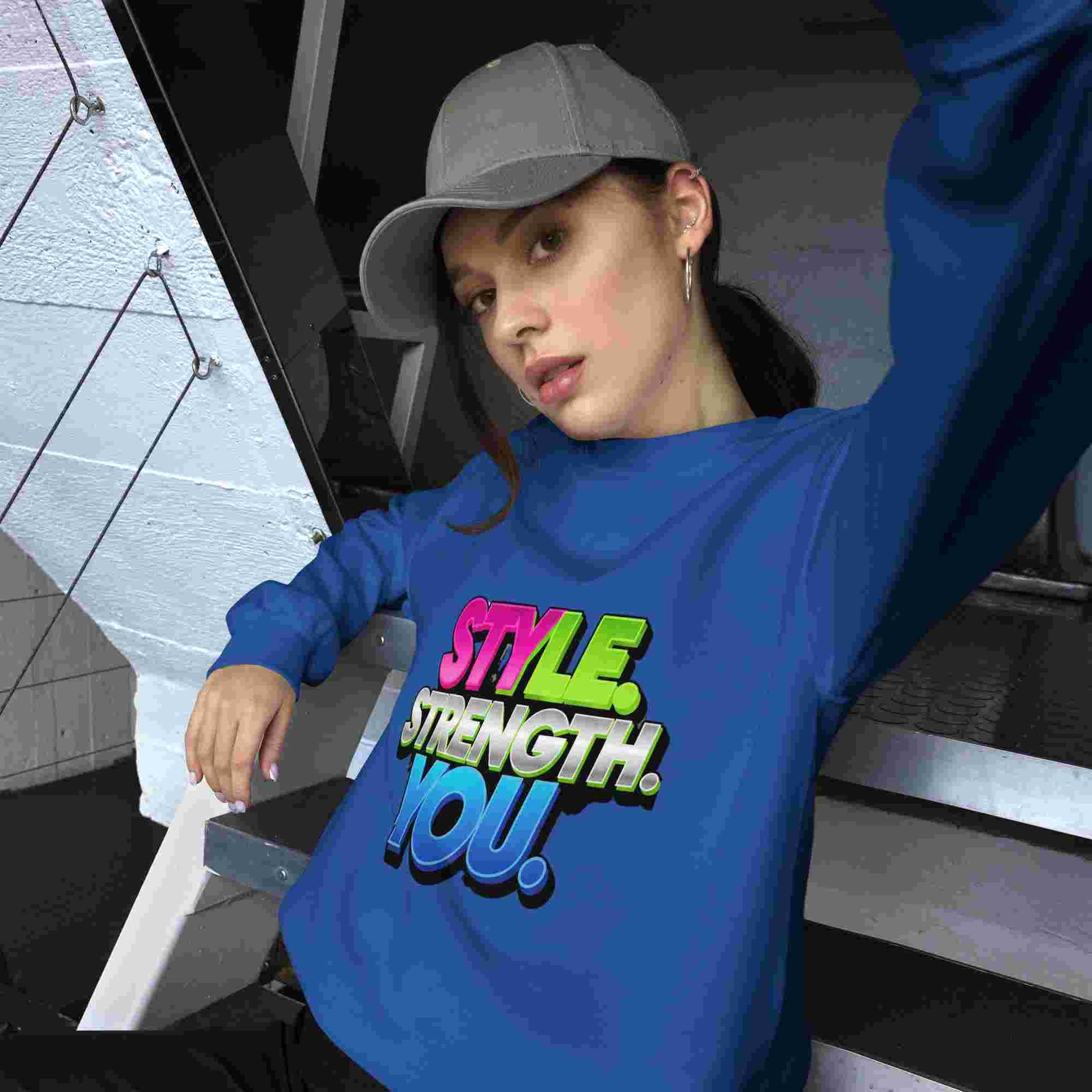 Style, Strength, You. – A Women's Sweatshirt That Combines Style and Comfort. BadAssWear.fi